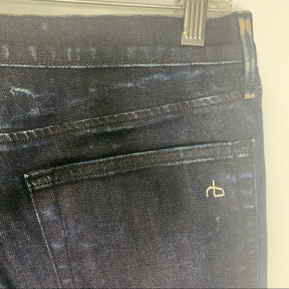 Rag & Bone Women’s Indigo Ice Dash Trousers Cropped Jeans Size 25 - Picture 9 of 14